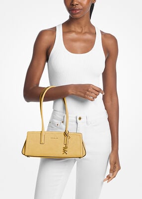 michael kors laila small suede shoulder bag