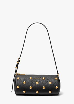 michael kors حقيبة إيزي صغيرة من الجلد المحبب المرصع بالدبابيس