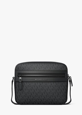 michael kors jet set signature logo crossbody bag