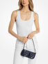 michael kors zoe small pebbled leather pochette
