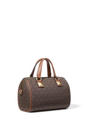 michael kors grayson small signature logo duffel crossbody bag