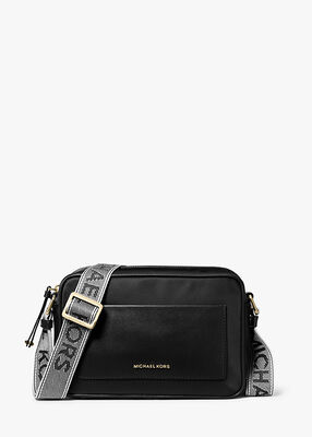 michael kors حقيبة كروس جيت سيت كبيرة من النايلون والجاباردين