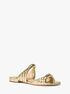 Kiana Metallic Snake Embossed Leather Sandal michael kors kiana metallic snake embossed leather sandal