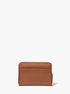 michael kors jet set small pebbled leather zip around card case