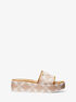 Ember Empire Logo Jacquard Platform Sandal michael kors ember empire logo jacquard platform sandal