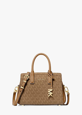 michael kors laila extra small signature logo crossbody bag