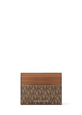 michael kors cooper signature logo card case