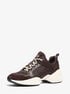 Bowie TK and Logo Jacquard Trainer michael kors bowie tk and logo jacquard trainer