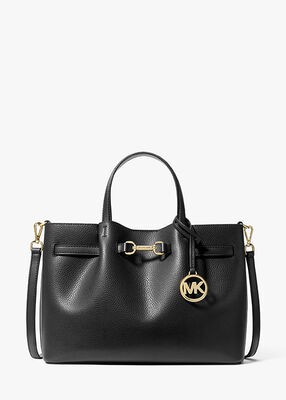 michael kors carson medium pebbled leather satchel