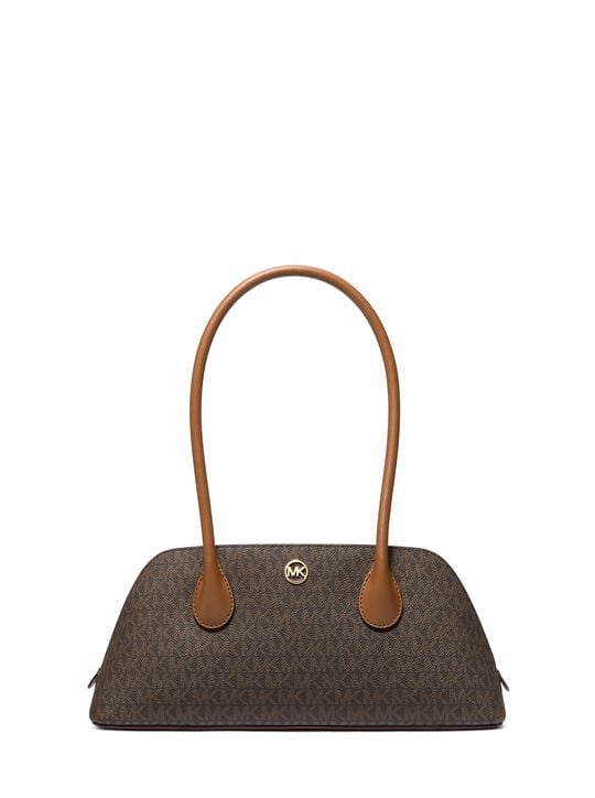 Petra Medium Signature Logo Shoulder Bag michael kors petra medium signature logo shoulder bag