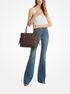 michael kors voyager large signature logo tote bag