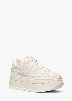 michael kors hayes signature logo platform sneaker