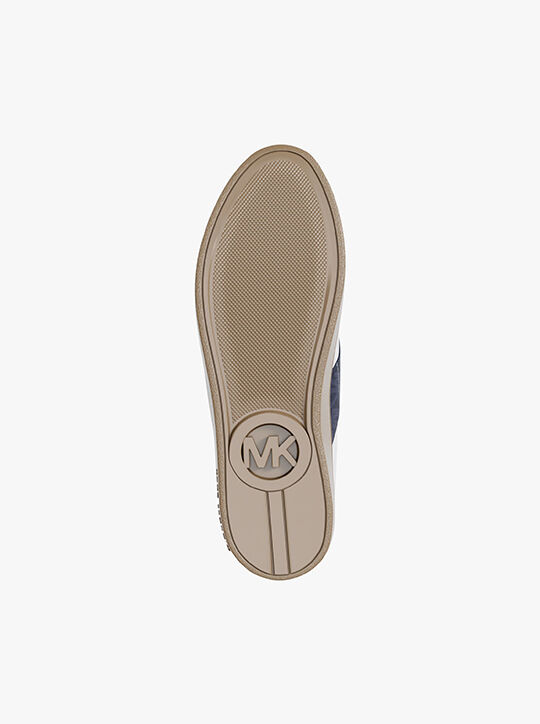 michael kors kaycee signature logo stripe sneaker