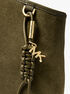 michael kors gold tone and braided cord bag charm