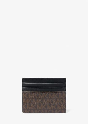 michael kors greyson logo tall card case