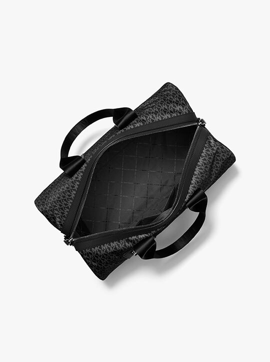 michael kors حقيبة دافل كبيرة الحجم بروكلين المطبوع