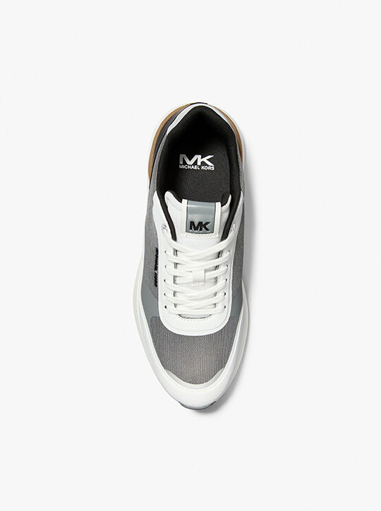 michael kors trevor mixed media trainer