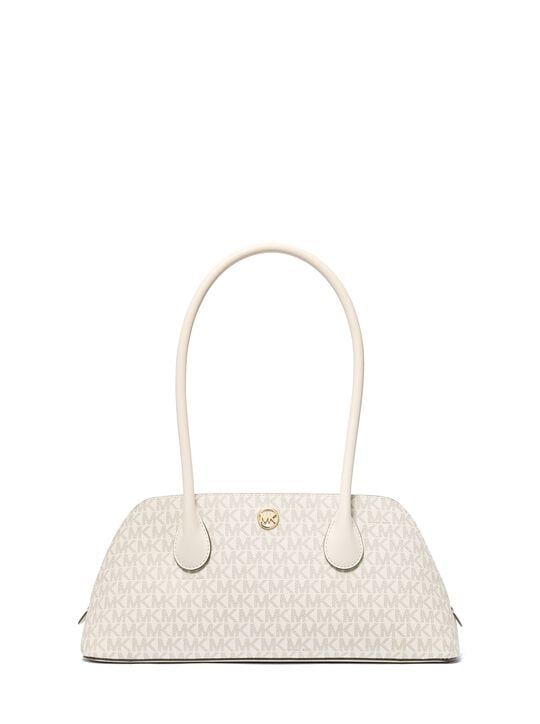 Petra Medium Signature Logo Shoulder Bag michael kors petra medium signature logo shoulder bag