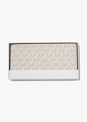 michael kors bryant large signature logo snap front wallet