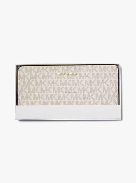 Bryant Large Signature Logo Snap-Front Wallet michael kors bryant large signature logo snap front wallet