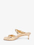 michael kors kiana metallic snake embossed leather sandal