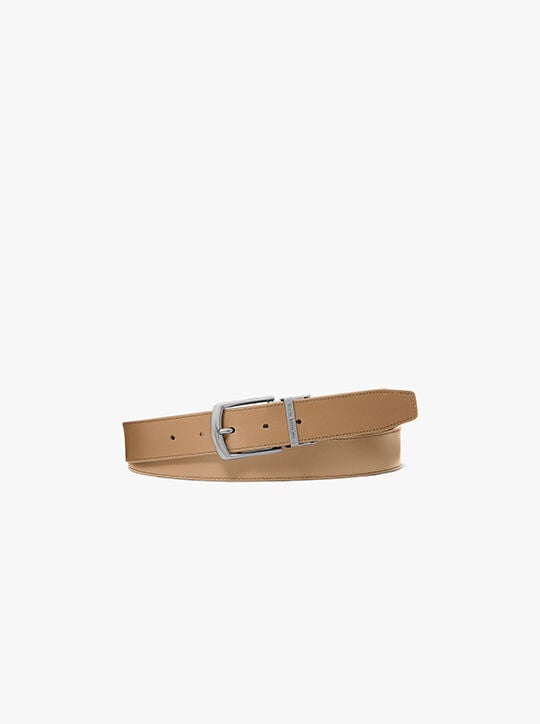 Reversible Signature Logo and Leather Belt michael kors reversible signature logo and leather belt