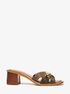 michael kors tiffanie empire signature logo sandal