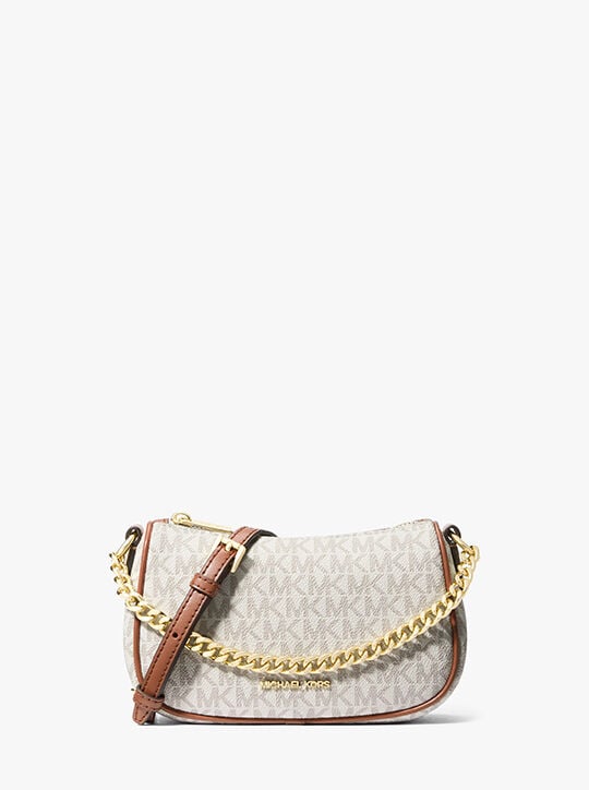 Carmela Small Signature Logo Convertible Crossbody Bag michael kors carmela small signature logo convertible crossbody bag