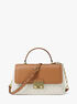 Tribeca Medium Signature Logo Satchel michael kors tribeca medium signature logo satchel
