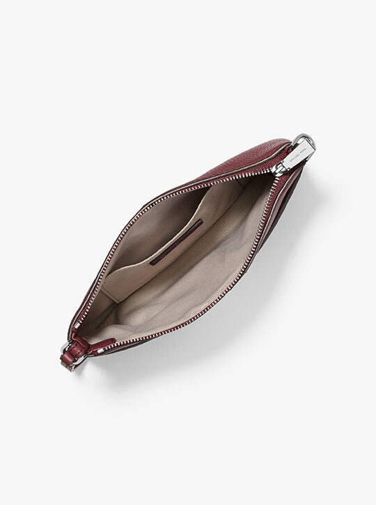 michael kors jet set medium pebbled leather convertible wristlet