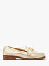 Carmen Metallic Faux Crackled Leather Loafer michael kors carmen metallic faux crackled leather loafer