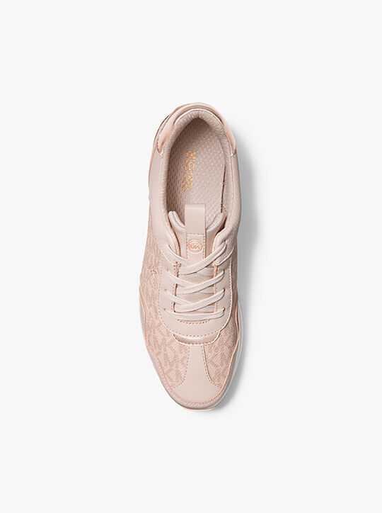 Raina Signature Logo Platform Trainer michael kors raina signature logo platform trainer