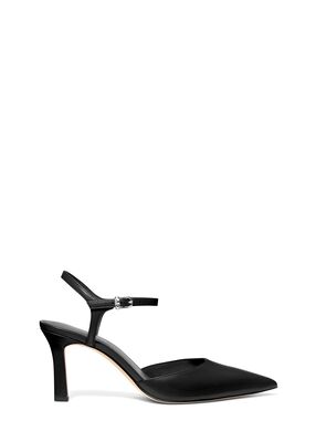 michael kors amara leather mid pump