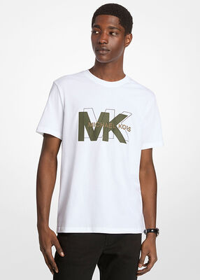 michael kors graphic logo cotton t shirt