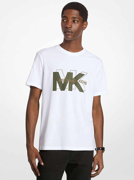 michael kors graphic logo cotton t shirt