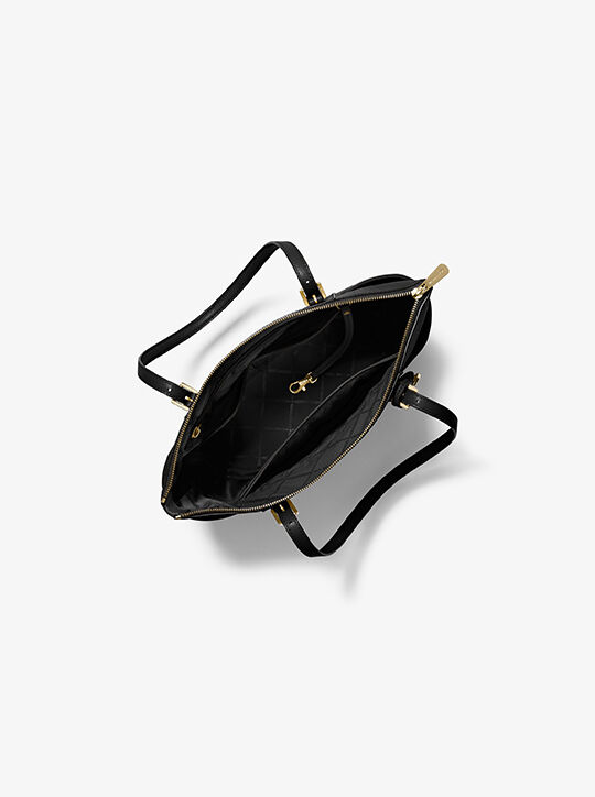 Jet Set Large Crossgrain Leather Top-Zip Tote Bag michael kors jet set large crossgrain leather top zip tote bag