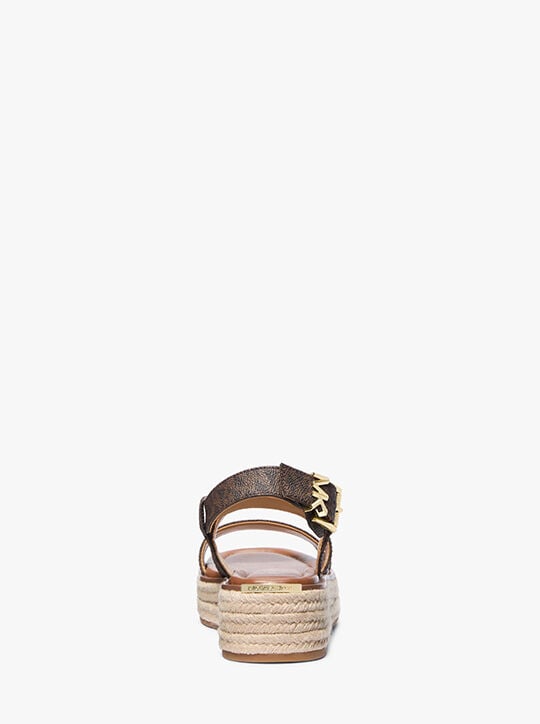 Lynn Signature Logo Platform Espadrille Sandal michael kors lynn signature logo platform espadrille sandal