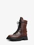 Caleb Burnished Leather Combat Boot michael kors caleb burnished leather combat boot
