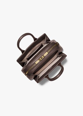 Laila Small Pebbled Leather Satchel michael kors laila small pebbled leather satchel