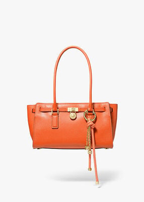 michael kors hamilton moderne small leather satchel