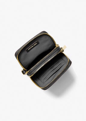 michael kors jet set small pebbled leather smartphone crossbody bag