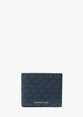 michael kors cooper logo billfold wallet with passcase