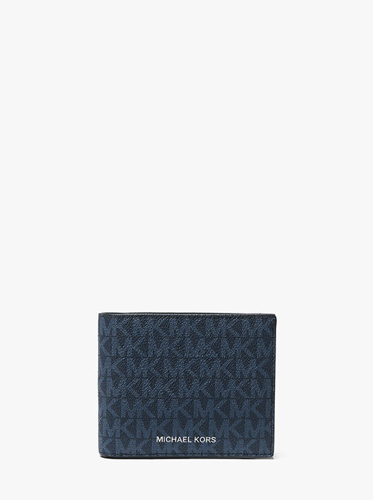 Cooper Logo Billfold Wallet With Passcase michael kors cooper logo billfold wallet with passcase