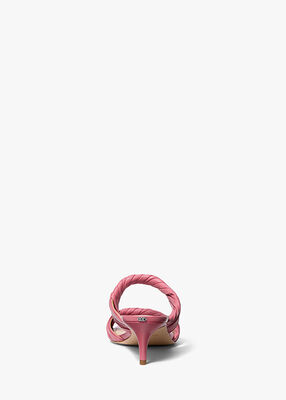 michael kors kiana leather mule sandal