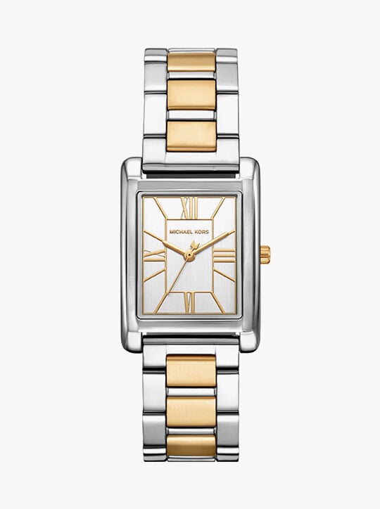 michael kors essex two tone watch