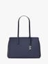 michael kors laila medium signature logo tote bag