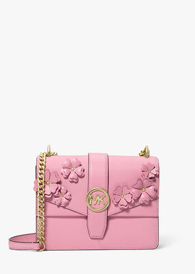 michael kors greenwich small floral embellished crossbody bag