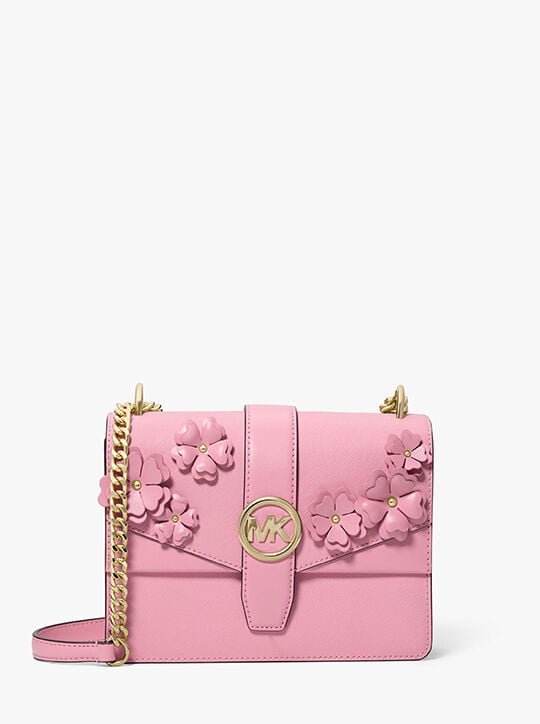 Greenwich Small Floral Embellished Crossbody Bag michael kors greenwich small floral embellished crossbody bag
