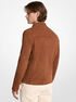 michael kors suede double zip racer jacket