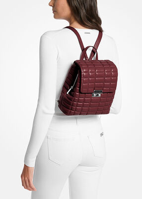 michael kors tribeca small quilted leather backpack